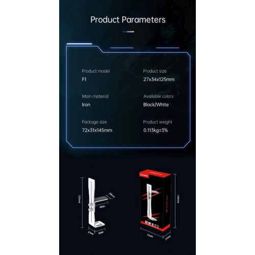 Держатель для видеокарты Coolmoon F1 Black купить в Украине: Киев, Днепр, Харьков, Одесса  | Низкая цена, отзывы, характеристики от TELEMART фото