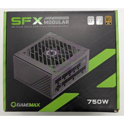 Блок питания GAMEMAX GS-750G 750W (GS-750G BLACK) Black (Восстановлено продавцом, 842434) купить в Украине: Киев, Днепр, Харьков, Одесса  | Проверка совместимости, низкая цена, отзывы, характеристики от TELEMART фото