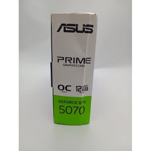 Уцінка відеокарта Asus PRIME GeForce RTX 5070 OC 12288MB (PRIME-RTX5070-O12G) (Розкрита упаковка, 842437) купити в Україні: Київ, Львів, Хмельницький, Тернопіль, Івано-Франківськ | Перевірка сумісності, низька ціна, відгуки, характеристики від TELEMART фото