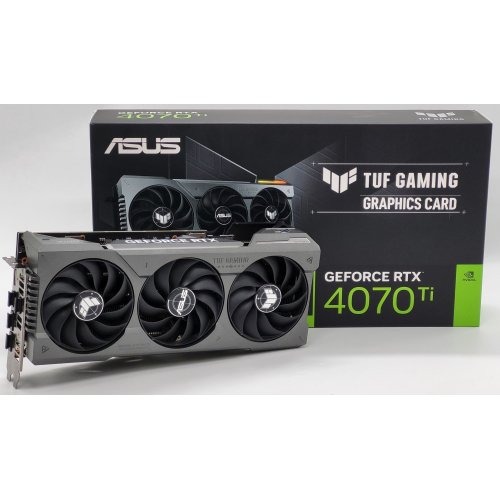 Відеокарта Asus TUF GeForce RTX 4070 Ti Gaming OC 12288MB (TUF-RTX4070TI-O12G-GAMING) (Відновлено продавцем, 842443) купити в Україні: Київ, Львів, Хмельницький, Тернопіль, Івано-Франківськ | Перевірка сумісності, низька ціна, відгуки, характеристики від TELEMART фото