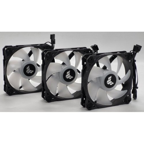Набор кулеров для корпуса Asus TUF Gaming TF120 ARGB Triple Fan Kit (90DA0030-B09030) Black (Восстановлено продавцом, 842472) купить в Украине: Киев, Днепр, Харьков, Одесса  | Проверка совместимости, низкая цена, отзывы, характеристики от TELEMART фото