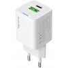 Photo ColorWay GaN Mini USB + USB Type-C 20W (CW-CHS062PD-WT) White