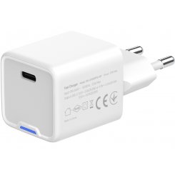 Сетевое зарядное устройство ColorWay GaN Mini USB Type-C 20W (CW-CHS059PD-WT) White