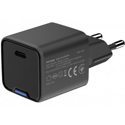 Сетевое зарядное устройство ColorWay GaN Mini USB Type-C 25W (CW-CHS052PD-BK) Black