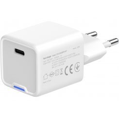 Сетевое зарядное устройство ColorWay GaN Mini USB Type-C 35W (CW-CHS056PD-WT) White