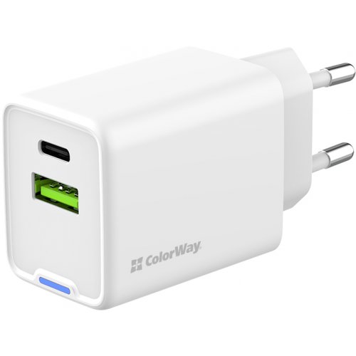 

ColorWay GaN Mini USB + USB Type-C 45W (CW-CHS060PD-WT) White