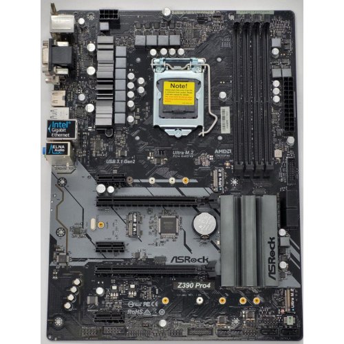 Материнская плата AsRock Z390 PRO4 (s1151-v2, Intel Z390) (Восстановлено продавцом, 842518) купить в Украине: Киев, Днепр, Харьков, Одесса  | Проверка совместимости, низкая цена, отзывы, характеристики от TELEMART фото