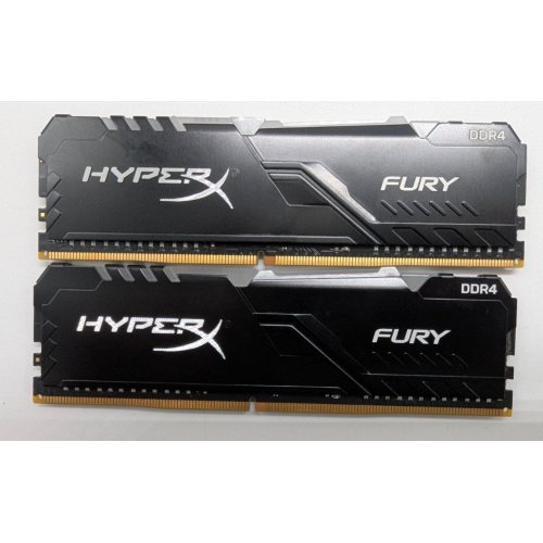 Озу HyperX DDR4 16GB (2x8GB) 2666Mhz Fury RGB (HX426C16FB3AK2/16) (Восстановлено продавцом, 842530) купить в Украине: Киев, Днепр, Харьков, Одесса  | Проверка совместимости, низкая цена, отзывы, характеристики от TELEMART фото