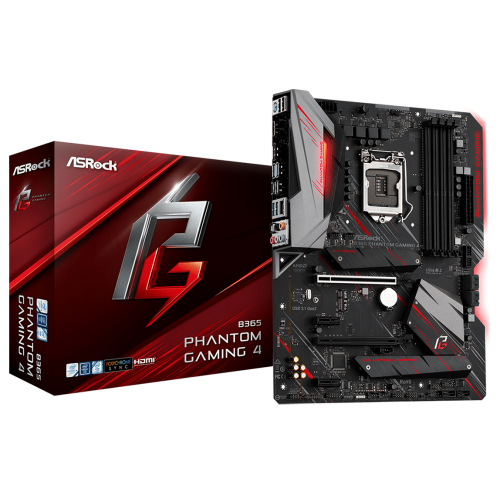 Материнська плата AsRock B365 Phantom Gaming 4 (s1151-V2, Intel B365) (Відновлено продавцем, 842539) купити в Україні: Київ, Львів, Хмельницький, Тернопіль, Івано-Франківськ | Перевірка сумісності, низька ціна, відгуки, характеристики від TELEMART фото