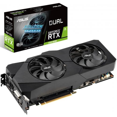 Видеокарта Asus GeForce RTX 2060 SUPER Dual Evo V2 8192MB (DUAL-RTX2060S-8G-EVO-V2) (Восстановлено продавцом, 842550) купить в Украине: Киев, Днепр, Харьков, Одесса  | Проверка совместимости, низкая цена, отзывы, характеристики от TELEMART фото