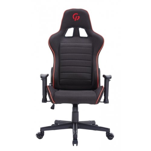 Уценка игровое кресло GamePro GC575F Fabric L Black/Red (Вскрытая упаковка, 842554) купить в Украине: Киев, Днепр, Харьков, Одесса  | Низкая цена, отзывы, характеристики от TELEMART фото