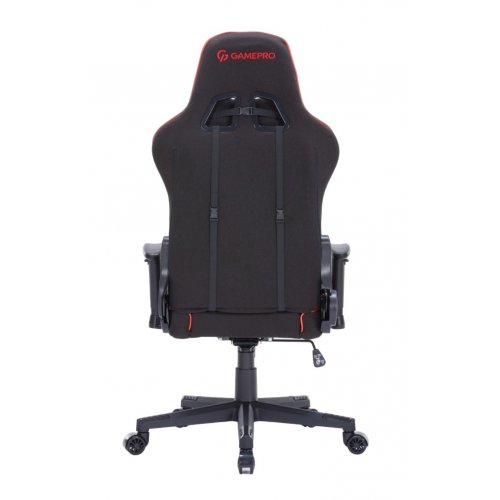 Уценка игровое кресло GamePro GC575F Fabric L Black/Red (Вскрытая упаковка, 842554) купить в Украине: Киев, Днепр, Харьков, Одесса  | Низкая цена, отзывы, характеристики от TELEMART фото
