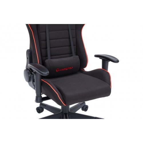Уценка игровое кресло GamePro GC575F Fabric L Black/Red (Вскрытая упаковка, 842554) купить в Украине: Киев, Днепр, Харьков, Одесса  | Низкая цена, отзывы, характеристики от TELEMART фото