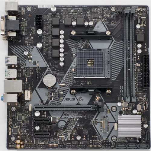 Материнская плата Asus PRIME B450M-K (sAM4, AMD B450) (Восстановлено продавцом, 842563) купить в Украине: Киев, Днепр, Харьков, Одесса  | Проверка совместимости, низкая цена, отзывы, характеристики от TELEMART фото