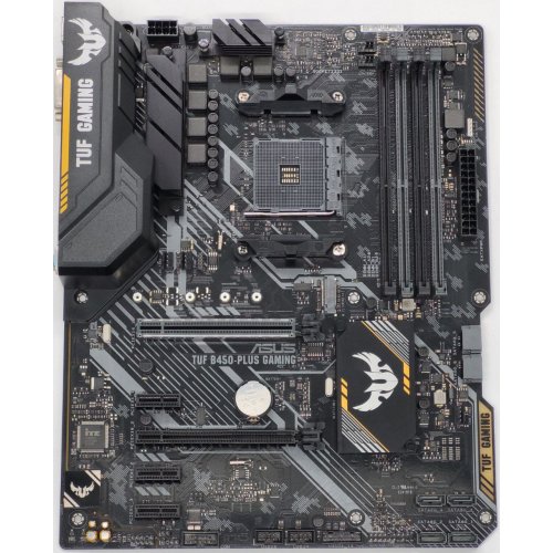 Материнська плата Asus TUF B450-PLUS GAMING (sAM4, AMD B450) (Відновлено продавцем, 842576) купити в Україні: Київ, Львів, Хмельницький, Тернопіль, Івано-Франківськ | Перевірка сумісності, низька ціна, відгуки, характеристики від TELEMART фото