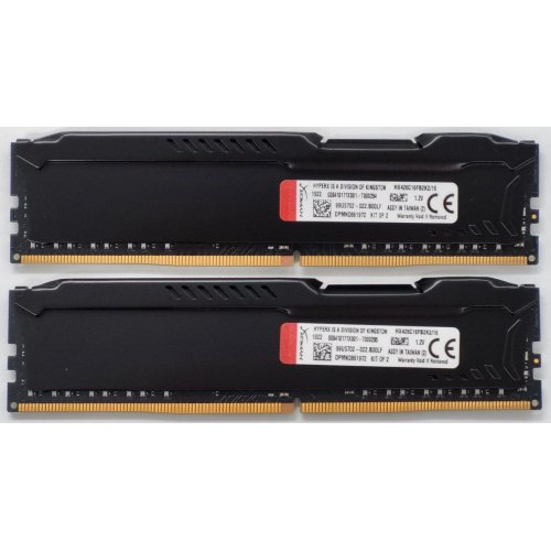 Озп HyperX DDR4 16GB (2x8GB) 2666Mhz FURY Black (HX426C16FB2K2/16) (Відновлено продавцем, 842592) купити в Україні: Київ, Львів, Хмельницький, Тернопіль, Івано-Франківськ | Перевірка сумісності, низька ціна, відгуки, характеристики від TELEMART фото