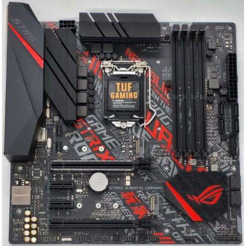 Материнська плата Asus ROG STRIX B360-G GAMING (s1151-V2, Intel B360) (Відновлено продавцем, 842594) купити в Україні: Київ, Львів, Хмельницький, Тернопіль, Івано-Франківськ | Перевірка сумісності, низька ціна, відгуки, характеристики від TELEMART фото
