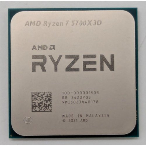 Процесор AMD Ryzen 7 5700X3D 3.0(4.1)GHz 96MB sAM4 Tray (100-000001503) (Відновлено продавцем, 842728) купити в Україні: Київ, Львів, Хмельницький, Тернопіль, Івано-Франківськ | Перевірка сумісності, низька ціна, відгуки, характеристики від TELEMART фото
