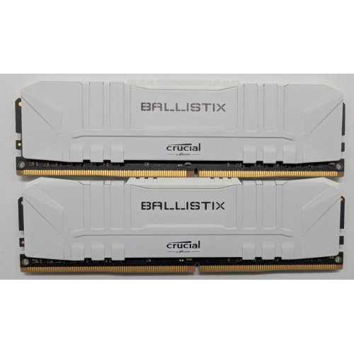 Озп Crucial DDR4 16GB (2x8GB) 3200Mhz Ballistix White (BL2K8G32C16U4W) (Відновлено продавцем, 842732) купити в Україні: Київ, Львів, Хмельницький, Тернопіль, Івано-Франківськ | Перевірка сумісності, низька ціна, відгуки, характеристики від TELEMART фото
