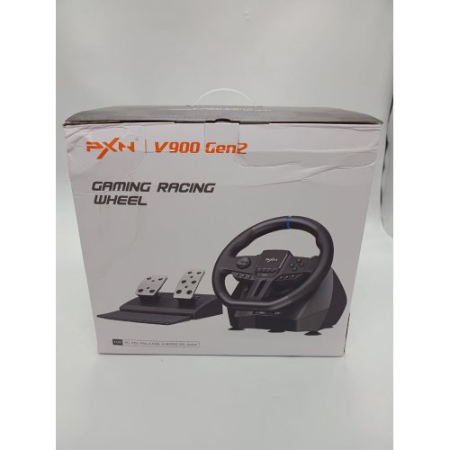 Уценка руль с педалями PXN V900 Gen 2 (6948052903693) Black (Повреждена упаковка, 842748) купить в Украине: Киев, Днепр, Харьков, Одесса  | Низкая цена, отзывы, характеристики от TELEMART фото