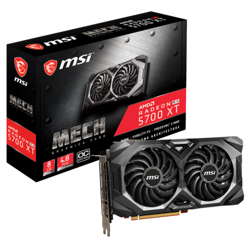 Відеокарта MSI Radeon RX 5700 XT MECH OC 8192MB (RX5700 XT MECH OC) (Відновлено продавцем, 842786) купити в Україні: Київ, Львів, Хмельницький, Тернопіль, Івано-Франківськ | Перевірка сумісності, низька ціна, відгуки, характеристики від TELEMART фото