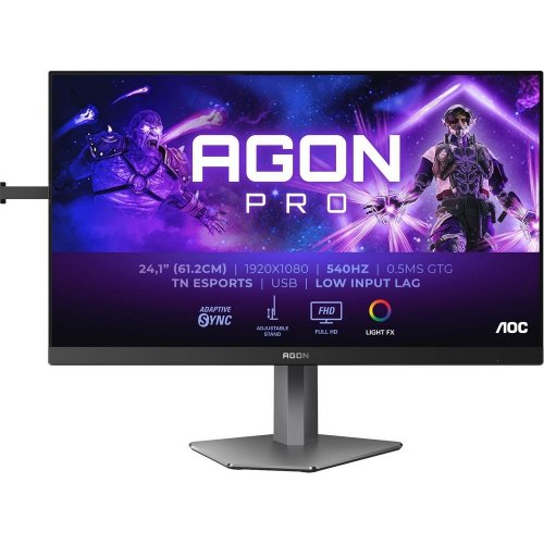 Уцінка монітор AOC 24.1" Agon Pro AG246FK Black (Розкрита упаковка, 842796) купити в Україні: Київ, Львів, Хмельницький, Тернопіль, Івано-Франківськ | Низька ціна, відгуки, характеристики від TELEMART фото