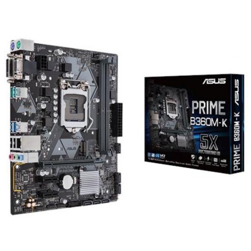 Материнская плата Asus PRIME B360M-K (s1151-V2, Intel B360) (Восстановлено продавцом, 842802) купить в Украине: Киев, Днепр, Харьков, Одесса  | Проверка совместимости, низкая цена, отзывы, характеристики от TELEMART фото