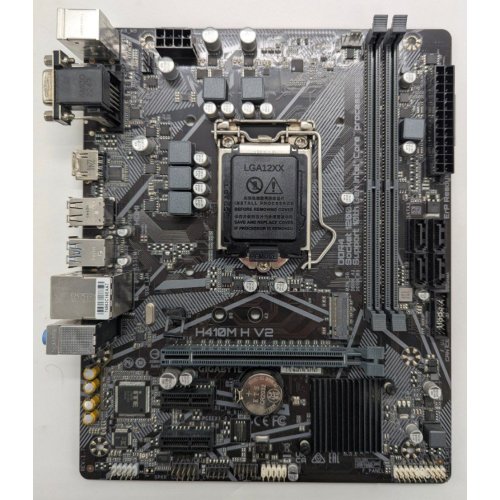 Материнська плата Gigabyte H410M H V2 (s1200, Intel H410) (Відновлено продавцем, 842806) купити в Україні: Київ, Львів, Хмельницький, Тернопіль, Івано-Франківськ | Перевірка сумісності, низька ціна, відгуки, характеристики від TELEMART фото