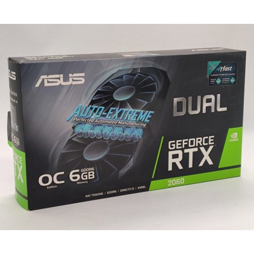 Видеокарта Asus GeForce RTX 2060 Dual OC 6144MB (DUAL-RTX2060-O6G) (Восстановлено продавцом, 842879) купить в Украине: Киев, Днепр, Харьков, Одесса  | Проверка совместимости, низкая цена, отзывы, характеристики от TELEMART фото