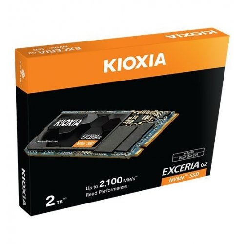 SSD-диск Kioxia Exceria G2 3D BiCS FLASH TLC 2TB M.2 (2280 PCI-E) (LRC20Z002TG8) купити в Україні: Київ, Львів, Хмельницький, Тернопіль, Івано-Франківськ | Перевірка сумісності, низька ціна, відгуки, характеристики від TELEMART фото