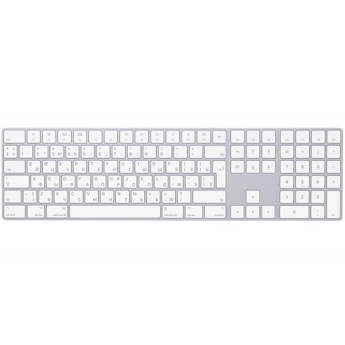 Фото Клавіатура Apple A1843 Wireless Magic Keyboard With Numpad (MQ052RS/A) White/Silver