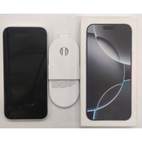 Смартфон Apple iPhone 16 Pro Max 256GB (MYWW3SX/A) White Titanium (Восстановлено продавцом, 843081) купить в Украине: Киев, Днепр, Харьков, Одесса  | Низкая цена, отзывы, характеристики от TELEMART фото