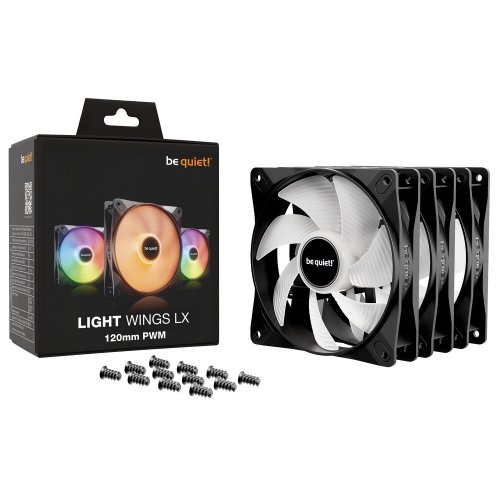 Уцінка набір кулерів для корпусу Be Quiet! Light Wings LX 120 PWM Triple-Pack (BL121) Black (Розкрита упаковка, 843099) купити в Україні: Київ, Львів, Хмельницький, Тернопіль, Івано-Франківськ | Перевірка сумісності, низька ціна, відгуки, характеристики від TELEMART фото