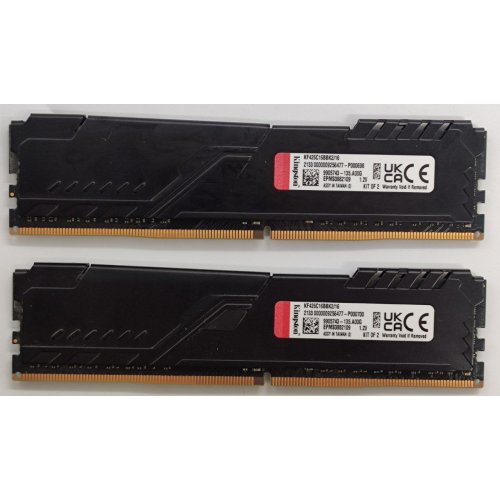 Озп Kingston DDR4 16GB (2x8GB) 2666Mhz FURY Beast Black (KF426C16BBK2/16) (Відновлено продавцем, 843108) купити в Україні: Київ, Львів, Хмельницький, Тернопіль, Івано-Франківськ | Перевірка сумісності, низька ціна, відгуки, характеристики від TELEMART фото