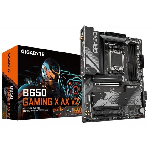 Материнская плата Gigabyte B650 GAMING X AX V2 (sAM5, AMD B650) (Восстановлено продавцом, 843116) купить в Украине: Киев, Днепр, Харьков, Одесса  | Проверка совместимости, низкая цена, отзывы, характеристики от TELEMART фото