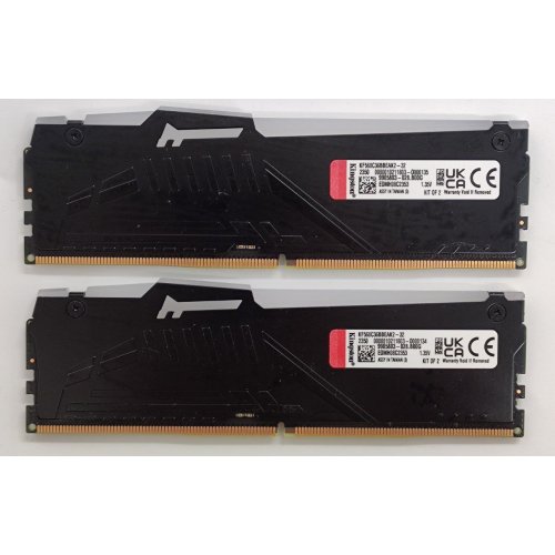 Озп Kingston DDR5 32GB (2x16GB) 6000Mhz FURY Beast RGB (KF560C36BBEAK2-32) (Відновлено продавцем, 843118) купити в Україні: Київ, Львів, Хмельницький, Тернопіль, Івано-Франківськ | Перевірка сумісності, низька ціна, відгуки, характеристики від TELEMART фото