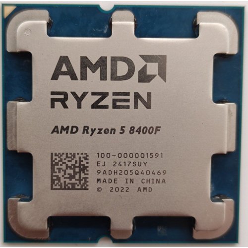 Процессор AMD Ryzen 5 8400F 4.2(4.7)GHz 16MB sAM5 Tray (100-000001591) (Восстановлено продавцом, 843142) купить в Украине: Киев, Днепр, Харьков, Одесса  | Проверка совместимости, низкая цена, отзывы, характеристики от TELEMART фото