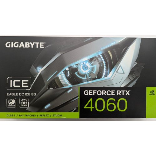 Видеокарта Gigabyte GeForce RTX 4060 EAGLE ICE OC 8192MB (GV-N4060EAGLEOC ICE-8GD) (Восстановлено продавцом, 843147) купить в Украине: Киев, Днепр, Харьков, Одесса  | Проверка совместимости, низкая цена, отзывы, характеристики от TELEMART фото