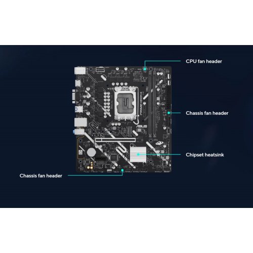 Материнська плата Asus PRIME H810M-K-CSM (s1851, Intel H810) купити в Україні: Київ, Львів, Хмельницький, Тернопіль, Івано-Франківськ | Перевірка сумісності, низька ціна, відгуки, характеристики від TELEMART фото