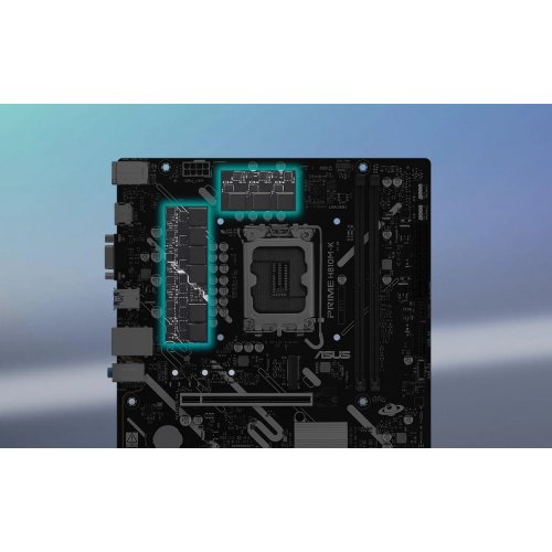 Материнська плата Asus PRIME H810M-K-CSM (s1851, Intel H810) купити в Україні: Київ, Львів, Хмельницький, Тернопіль, Івано-Франківськ | Перевірка сумісності, низька ціна, відгуки, характеристики від TELEMART фото