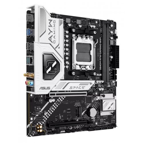 Материнская плата Asus B840M AYW GAMING WIFI (sAM5, AMD B840) купить в Украине: Киев, Днепр, Харьков, Одесса  | Проверка совместимости, низкая цена, отзывы, характеристики от TELEMART фото