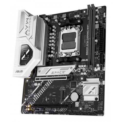 Материнская плата Asus B840M AYW GAMING WIFI (sAM5, AMD B840) купить в Украине: Киев, Днепр, Харьков, Одесса  | Проверка совместимости, низкая цена, отзывы, характеристики от TELEMART фото