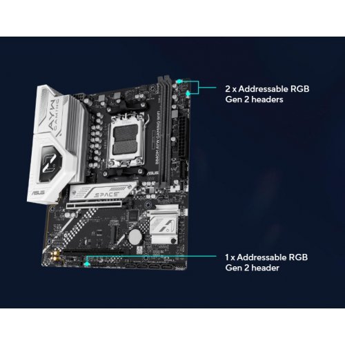 Материнская плата Asus B840M AYW GAMING WIFI (sAM5, AMD B840) купить в Украине: Киев, Днепр, Харьков, Одесса  | Проверка совместимости, низкая цена, отзывы, характеристики от TELEMART фото