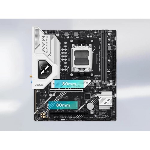 Материнская плата Asus B840M AYW GAMING WIFI (sAM5, AMD B840) купить в Украине: Киев, Днепр, Харьков, Одесса  | Проверка совместимости, низкая цена, отзывы, характеристики от TELEMART фото