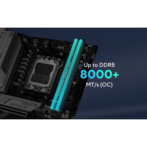 Материнская плата Asus B840M AYW GAMING WIFI (sAM5, AMD B840) купить в Украине: Киев, Днепр, Харьков, Одесса  | Проверка совместимости, низкая цена, отзывы, характеристики от TELEMART фото
