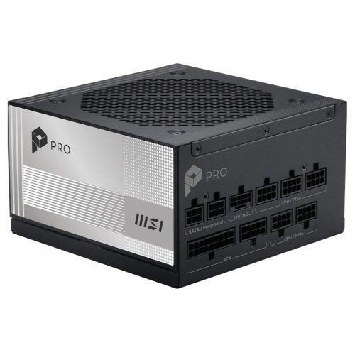 Блок живлення MSI PRO 850W PCIE5 (A850PL) купити в Україні: Київ, Львів, Хмельницький, Тернопіль, Івано-Франківськ | Перевірка сумісності, низька ціна, відгуки, характеристики від TELEMART фото