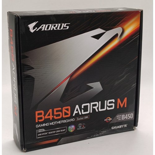 Материнская плата Gigabyte B450 AORUS M (sAM4, AMD B450) (Восстановлено продавцом, 843178) купить в Украине: Киев, Днепр, Харьков, Одесса  | Проверка совместимости, низкая цена, отзывы, характеристики от TELEMART фото
