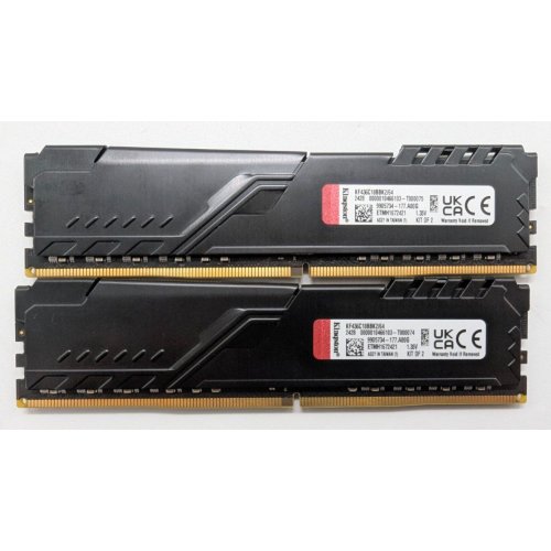 Озп Kingston DDR4 64GB (2x32GB) 3600Mhz FURY Beast Black (KF436C18BBK2/64) (Відновлено продавцем, 843180) купити в Україні: Київ, Львів, Хмельницький, Тернопіль, Івано-Франківськ | Перевірка сумісності, низька ціна, відгуки, характеристики від TELEMART фото