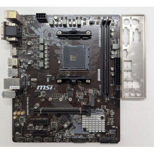 Материнська плата MSI B450M PRO-M2 MAX (sAM4, AMD B450) (Відновлено продавцем, 843210) купити в Україні: Київ, Львів, Хмельницький, Тернопіль, Івано-Франківськ | Перевірка сумісності, низька ціна, відгуки, характеристики від TELEMART фото