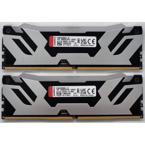 Озп Kingston DDR5 32GB (2x16GB) 6000MHz FURY Renegade RGB Silver (KF560C32RSAK2-32) (Відновлено продавцем, 843212) купити в Україні: Київ, Львів, Хмельницький, Тернопіль, Івано-Франківськ | Перевірка сумісності, низька ціна, відгуки, характеристики від TELEMART фото